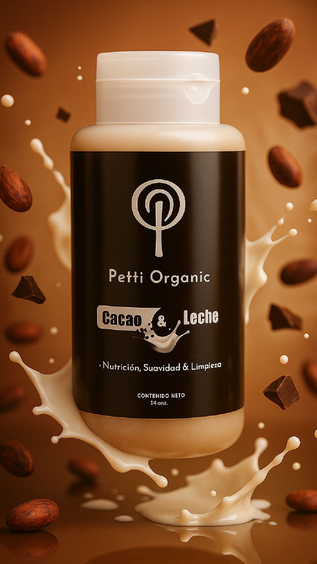Shampoo Cacao & Leche Petti Organic - vista 2